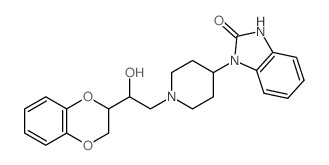 2H-Benzimidazol-2-one,1-[1-[2-(2,3-dihydro-1,4-benzodioxin-2-yl)-2-hydroxyethyl]-4-piperidinyl]-1,3-dihydro-结构式