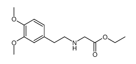 N-(2-(3,4-dimethoxyphenyl)ethyl)glycine ethyl ester Structure