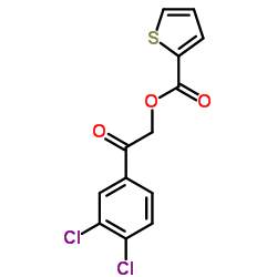 2-(3,4-Dichlorophenyl)-2-oxoethyl 2-thiophenecarboxylate结构式