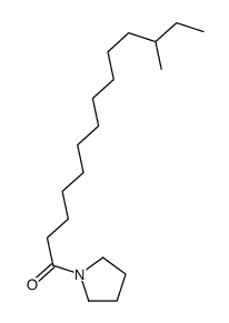 1-(12-Methyltetradecanoyl)pyrrolidine结构式