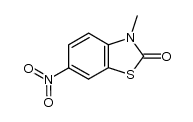 3-methyl-6-nitro-2(3H)-benzothiazolone结构式