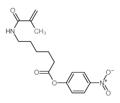 (4-nitrophenyl) 6-(2-methylprop-2-enoylamino)hexanoate Structure