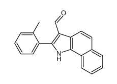 1H-Benz[g]indole-3-carboxaldehyde,2-(2-methylphenyl)-(9CI) structure