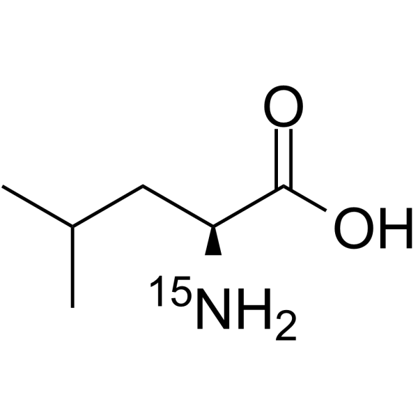 L-亮氨酸-15N结构式