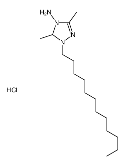 1-dodecyl-3,5-dimethyl-1,5-dihydro-1,2,4-triazol-1-ium-4-amine,chloride Structure