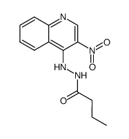 4-(n-Butyrylhydrazino)-3-nitrochinolin结构式