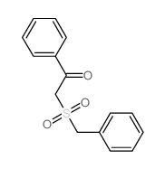 Ethanone,1-phenyl-2-[(phenylmethyl)sulfonyl]-结构式