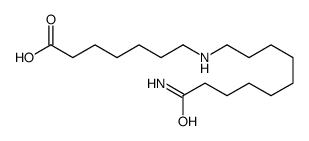 7-[(10-amino-10-oxodecyl)amino]heptanoic acid Structure