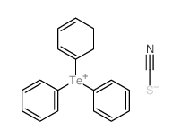 thiocyanic acid; triphenyltellanium Structure