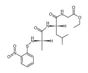 Nps-L-Ala-L-Leu-Gly-OEt结构式