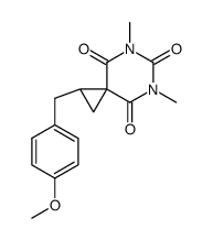 1-(4-methoxy-benzyl)-5,7-dimethyl-5,7-diaza-spiro[2.5]octane-4,6,8-trione Structure