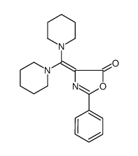 4-(di-piperidin-1-yl-methylene)-2-phenyl-4H-oxazol-5-one结构式