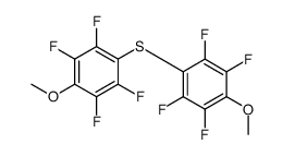 1,2,4,5-tetrafluoro-3-methoxy-6-(2,3,5,6-tetrafluoro-4-methoxyphenyl)sulfanylbenzene结构式