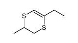 5-ethyl-2-methyl-2,3-dihydro-1,4-dithiine结构式