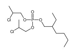 bis(2-chloropropyl) 2-ethylhexyl phosphate Structure