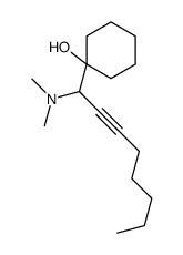 1-[1-(dimethylamino)oct-2-ynyl]cyclohexan-1-ol结构式