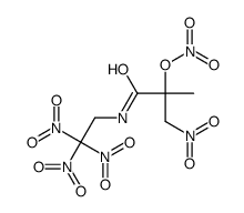 [2-methyl-3-nitro-1-oxo-1-(2,2,2-trinitroethylamino)propan-2-yl] nitrate结构式