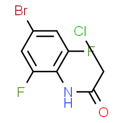 N1-(4-BROMO-2,6-DIFLUOROPHENYL)-2-CHLOROACETAMIDE结构式