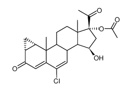 17-hydroxycyproterone acetate Structure