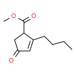 2-Cyclopentene-1-carboxylicacid,2-butyl-4-oxo-,methylester(9CI) structure