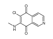 6-chloro-7-(methylamino)isoquinoline-5,8-dione Structure