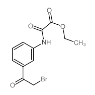 Acetic acid,2-[[3-(2-bromoacetyl)phenyl]amino]-2-oxo-, ethyl ester Structure