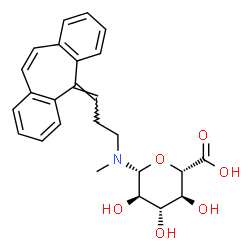 1-Deoxy-1-[[3-(5H-dibenzo[a,d]cyclohepten-5-ylidene)propyl]Methylamino]-β-D-glucopyranuronic Acid structure