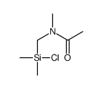 N-[[chloro(dimethyl)silyl]methyl]-N-methylacetamide结构式