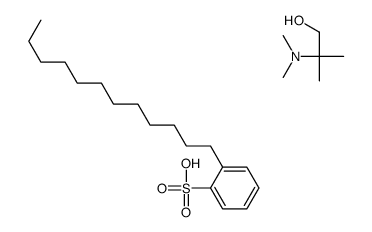 dodecylbenzenesulphonic acid, compound with 2-(dimethylamino)-2-methylpropan-1-ol (1:1)结构式