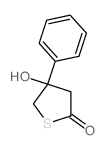 2(3H)-Thiophenone,dihydro-4-hydroxy-4-phenyl-结构式