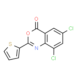 6,8-Dichloro-2-(2-thienyl)-4H-3,1-benzoxazin-4-one结构式