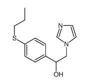 2-imidazol-1-yl-1-(4-propylsulfanylphenyl)ethanol结构式