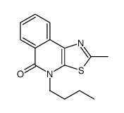 4-butyl-2-methyl-[1,3]thiazolo[5,4-c]isoquinolin-5-one结构式