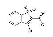 3-Chlorbenzothiophen-2-carbonsaeurechlorid-1,1-dioxide Structure