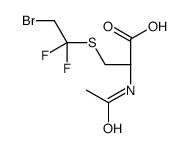 (2R)-2-acetamido-3-(2-bromo-1,1-difluoroethyl)sulfanylpropanoic acid Structure