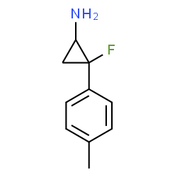 Cyclopropanamine, 2-fluoro-2-(4-methylphenyl)-, (1R,2R)-rel- (9CI) Structure