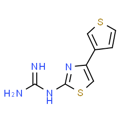 N-[4-(3-Thienyl)-1,3-thiazol-2-yl]guanidine structure