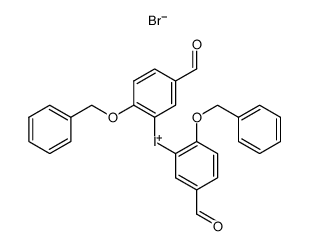 bis(2-(benzyloxy)-5-formylphenyl)iodonium bromide Structure