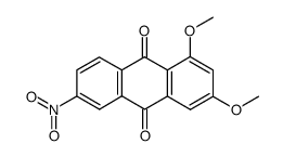 1,3-dimethoxy-6-nitroanthraquinone Structure