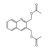 acetic acid {2-(acetoxymethyl)quinolin-3-yl}methyl ester结构式