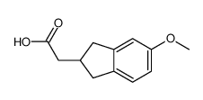 2-(5-甲氧基-2,3-二氢-1H-茚-2-基)乙酸结构式