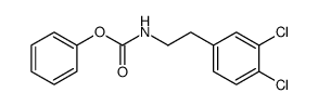 [2-(3,4-dichlorophenyl)ethyl]carbamic acid phenyl ester Structure