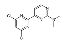 4-(4,6-dichloropyrimidin-2-yl)-N,N-dimethylpyrimidin-2-amine结构式