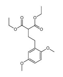 diethyl 2-[2-(2,5-dimethoxyphenyl)ethyl]propanedioate结构式