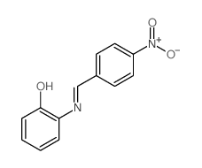 2-[(4-nitrophenyl)methylideneamino]phenol结构式