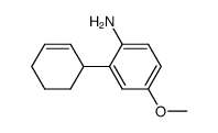 2-(2-cyclohexen-1-yl)-4-methoxyaniline结构式