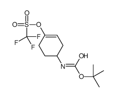 [4-[(2-methylpropan-2-yl)oxycarbonylamino]cyclohexen-1-yl] trifluoromethanesulfonate structure