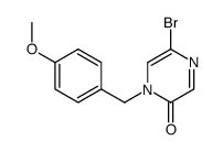 5-bromo-1-[(4-methoxyphenyl)methyl]pyrazin-2-one Structure