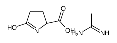 5-oxo-L-proline, compound with acetamidine (1:1) Structure