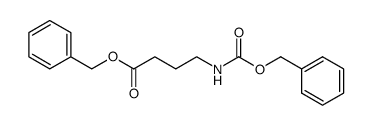 γ-(benzyloxycarbonylamino)butanoic acid benzyl ester Structure